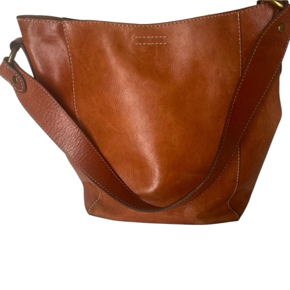 Frye Elegant Tan Leather Tote Bag